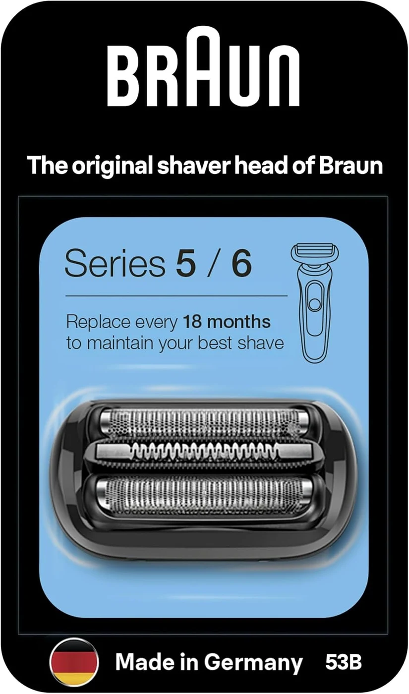 Braun Electric Shaver Head Replacement Series 5/6 53M