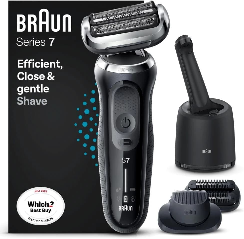 Braun Series 7 70-B7850cc Electric Shaver with Precision Trimmer, Blue