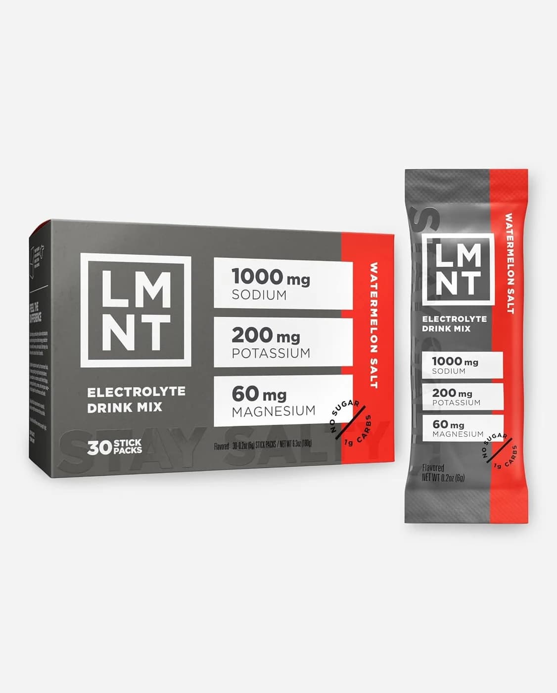 Drink LMNT Zero Sugar Electrolytes, Watermelon Salt (Pack of 30)