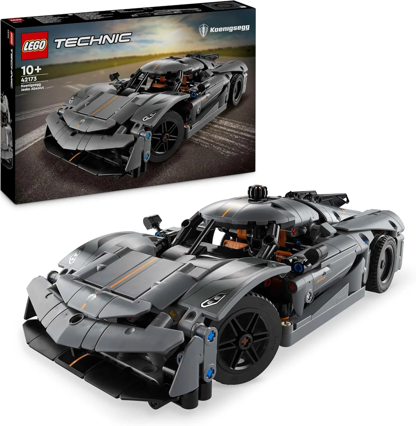 LEGO Technic Koenigsegg Jesko Absolut Grey Hypercar 42173