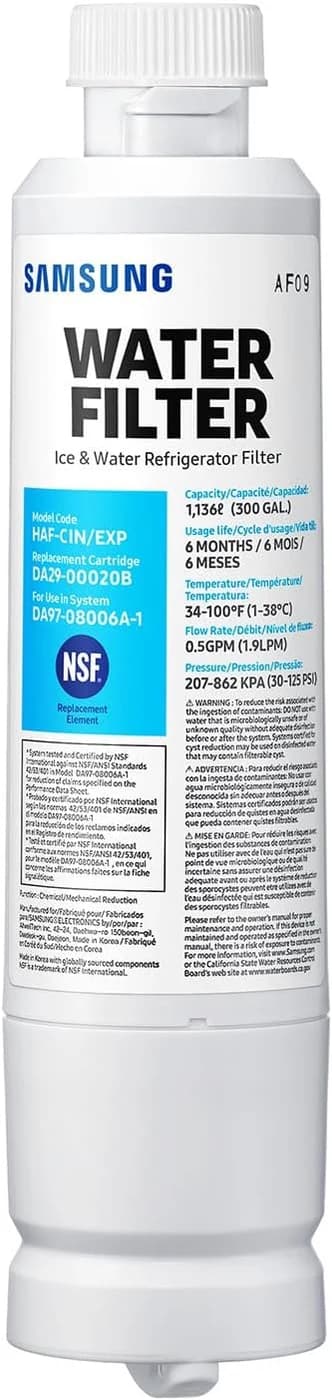 Samsung DA29-00020B Internal Fridge Water Filter, Model HAF-CIN/EXP